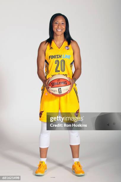 Briann January of the Indiana Fever poses for a portrait during Media Day at Bankers Life Fieldhouse on May 9, 2017 in Indianapolis, Indiana. NOTE TO...