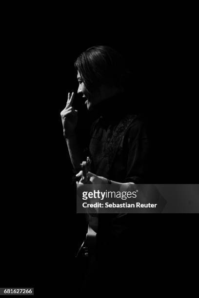 Miyavi performs at Huxleys Neue Welt on May 10, 2017 in Berlin, Germany.