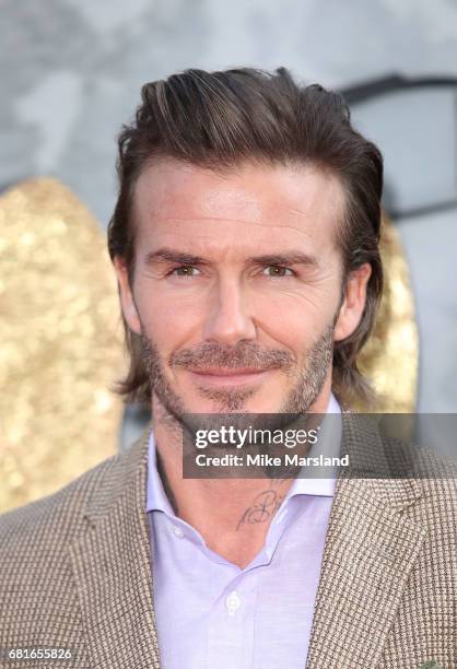 David Beckham attends the European premiere of "King Arthur: Legend of the Sword" at Cineworld Empire on May 10, 2017 in London, United Kingdom.