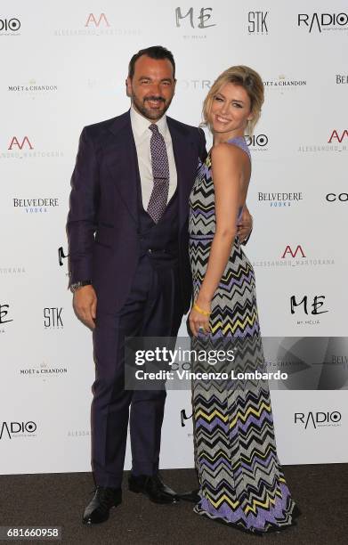 Alessandro Martorana and Elena Barolo attend Alessandro Martorana's 'Spring Party' on May 10, 2017 in Milan, Italy.