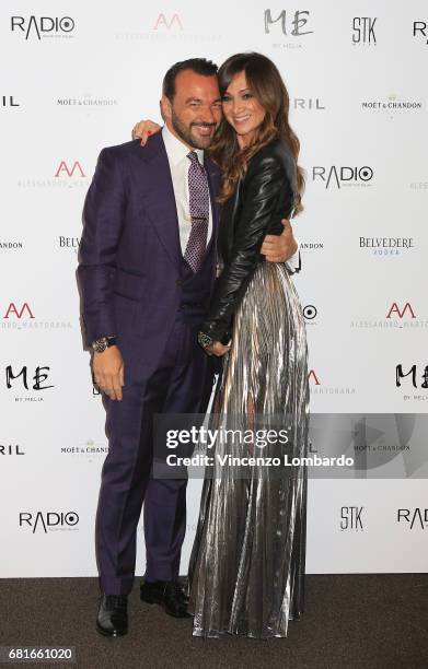 Alessandro Martorana and guest attend Alessandro Martorana's 'Spring Party' on May 10, 2017 in Milan, Italy.