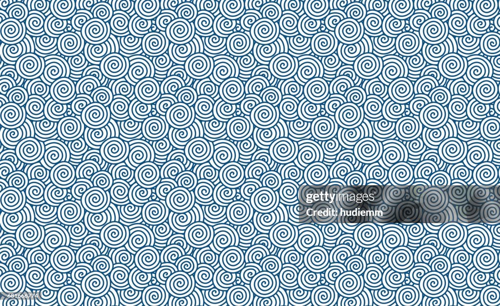 Vector remolino (nubes de buen agüero chinos) de fondo con textura