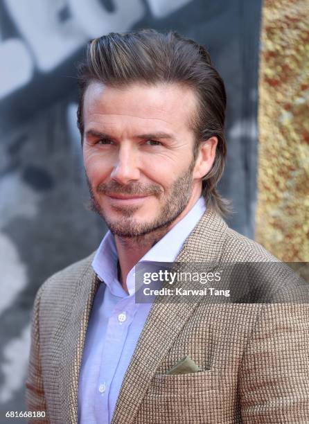 David Beckham attends the European premiere of "King Arthur: Legend of the Sword" at Cineworld Empire on May 10, 2017 in London, United Kingdom.