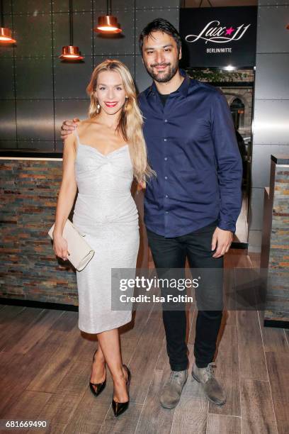 German actress Julia Dietze and german actor Mark Olan Dreesen attend the opening party of the 1st TV Series Festival at Lux 11 on May 10, 2017 in...