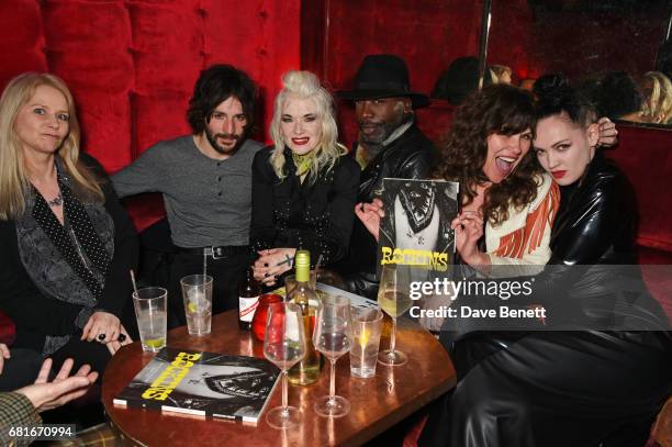 Lee Starkey, guest, Pam Hogg, guest, Jess Morris and Lucy Newman attend the FOXES Magazine party celebrating the launch of their 3rd issue with...