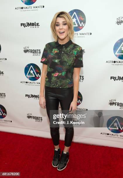 Comedian Grace Helbig attends the Astronauts Wanted And Rumble Yard Joint 2017 New Front Presentation at Sony Music Headquarters on May 10, 2017 in...