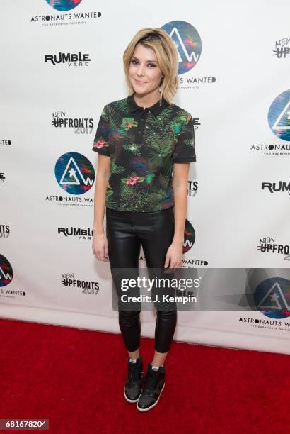 Comedian Grace Helbig attends the Astronauts Wanted And Rumble Yard Joint 2017 New Front Presentation at Sony Music Headquarters on May 10, 2017 in...