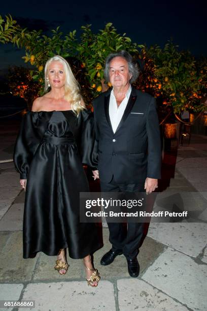 Gonzague Saint Bris and Alice Bertheaume attend the Cini party during the 57th International Art Biennale on May 10, 2017 in Venice, Italy.