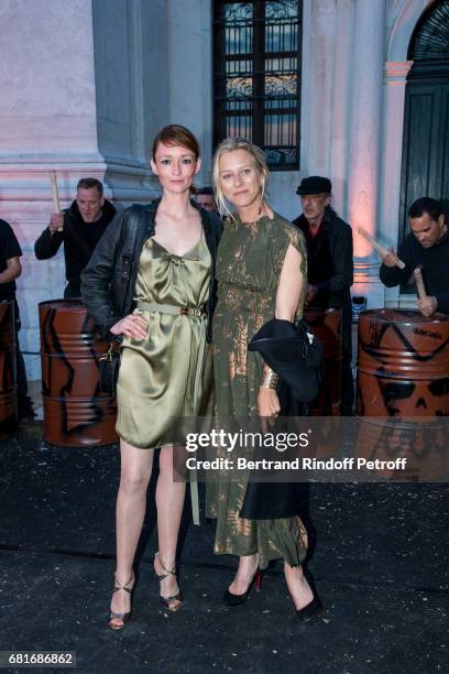 Audrey Marnay and Servane Giol attend the Cini party during the 57th International Art Biennale on May 10, 2017 in Venice, Italy.