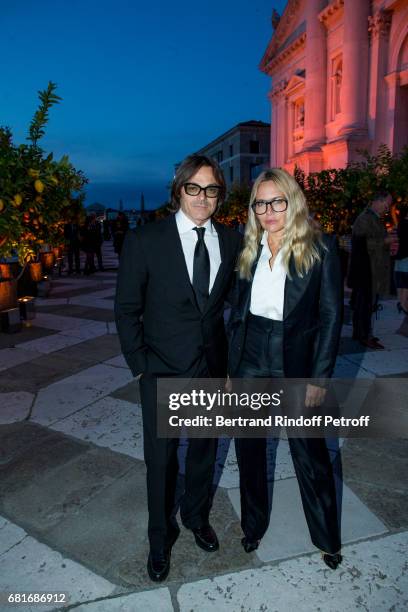 Guest attend the Cini party during the 57th International Art Biennale on May 10, 2017 in Venice, Italy.