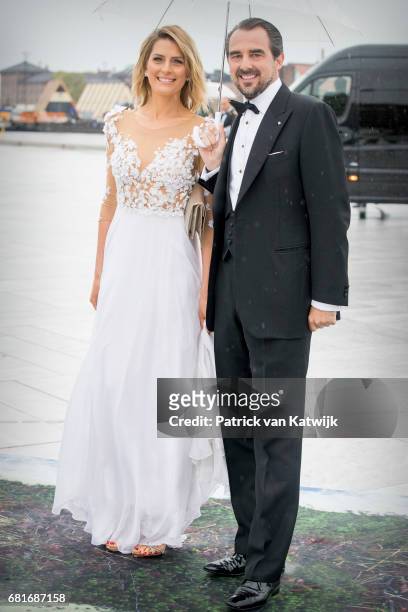 Prince Nikolaos and Princess Tatiana of Greece arrive at the Opera House on the ocassion of the celebration of King Harald and Queen Sonja of Norway...