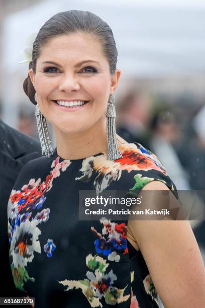 Crown Princess Victoria of Sweden arrives at the Opera House on the ocassion of the celebration of King Harald and Queen Sonja of Norway 80th...