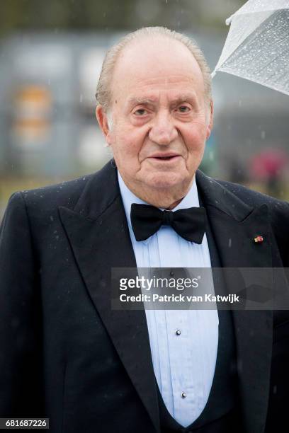 King Juan Carlos of Spain arrives at the Opera House on the ocassion of the celebration of King Harald and Queen Sonja of Norway 80th birthdays on...