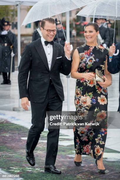 Crown Princess Victoria and Prince Daniel of Sweden arrive at the Opera House on the ocassion of the celebration of King Harald and Queen Sonja of...