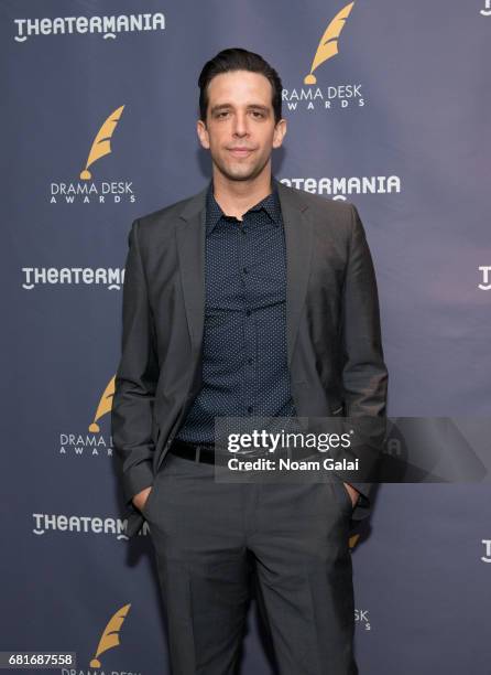 Actor Nick Cordero attends the 2017 Drama Desk Nominees Reception at Marriott Marquis Times Square on May 10, 2017 in New York City.