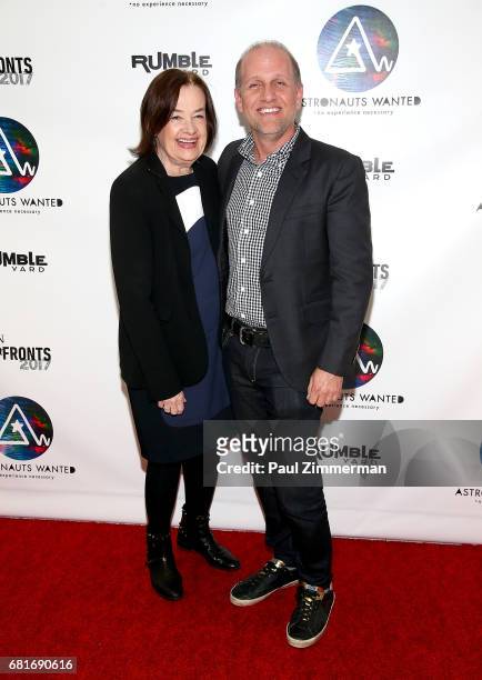 Judy McGrath and head of original content at Sony Music Entertainment Lee Stimmel attend Astronauts Wanted and Rumble Yard Joint 2017 NewFront...