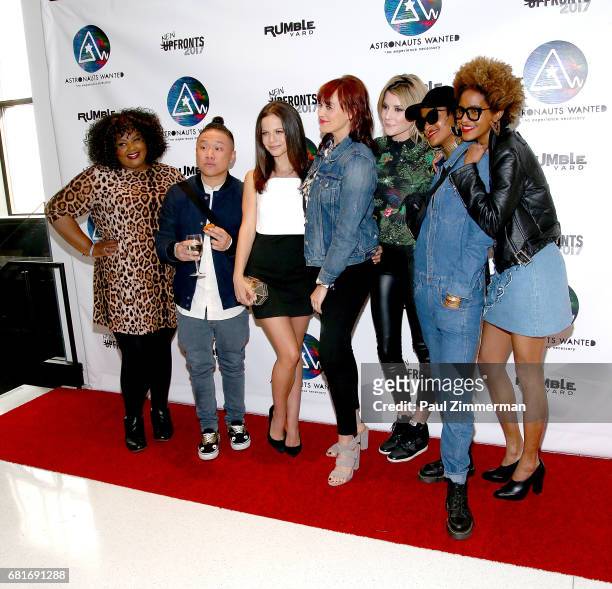 Nicole Byer, Timothy DeLaGhetto, Tammin Sursok, Mamrie Hart, Grace Helbig, Brianna Dotson,and Corianna Dotson attend Astronauts Wanted and Rumble...