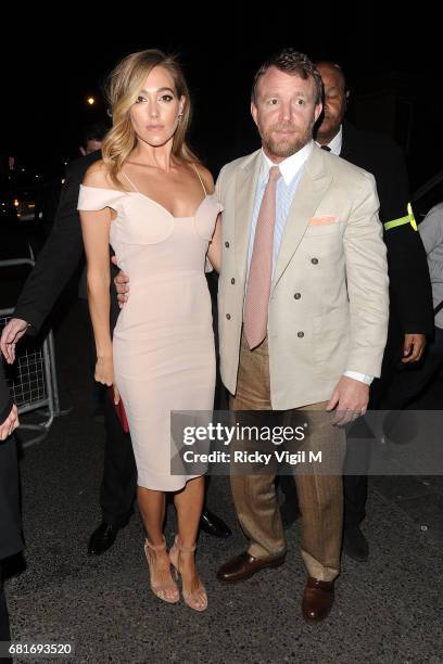 Jacqui Ainsley and Guy Ritchie attend King Arthur: Legend of the Sword - European film premiere after party held at The Bike Shed Motorcycle Club in...