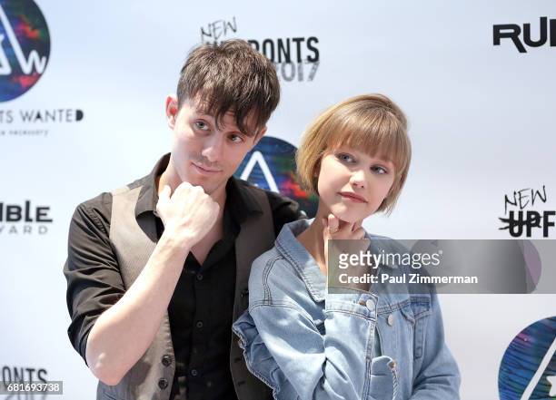 Producer/musician Kurt Hugo Schneider and singer/songwiriter Grace VanderWaal attend Astronauts Wanted and Rumble Yard Joint 2017 NewFront...
