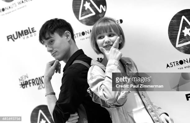 Producer/musician Kurt Hugo Schneider and singer/songwiriter Grace VanderWaal attend Astronauts Wanted and Rumble Yard Joint 2017 NewFront...