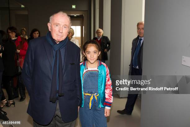 Francois Pinault and Valentina Pinault attend Damien Hirst's exibition at Pallazzo Grassi during the 57th Venice Biennale on May 10, 2017 in Venice,...