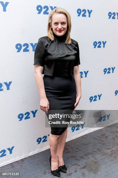 Actress Elisabeth Moss attends 92Y Presents Hulu's "The Handmaid's Tale" at 92nd Street Y on May 10, 2017 in New York City.