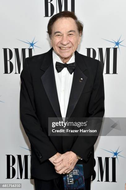 Songwriter Richard M. Sherman at the 2017 Broadcast Music, Inc Film, TV & Visual Media Awards at the Beverly Wilshire Hotel on May 10, 2017 in...