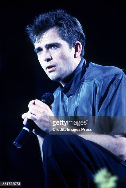 Peter Gabriel in concert circa 1986 in New York City.