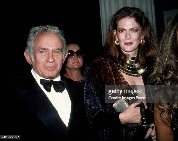 Norman Mailer and wife Norris Church circa 1982 in New York City.