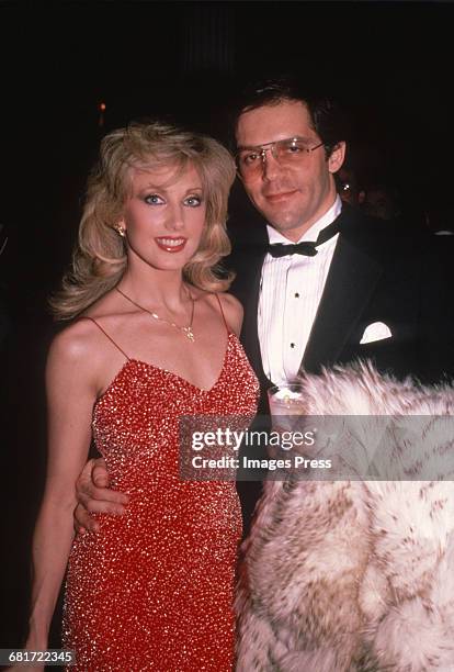 Morgan Fairchild and Dr. Frank Veteran circa 1982 in New York City.