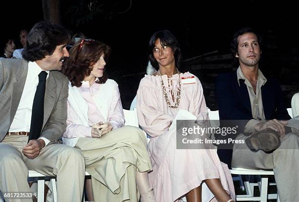 Henry Winkler, Stacey Winkler, Kate Jackson and Chevy Chase show their support for the E.R.A. Circa 1979 in Beverly Hills, California.