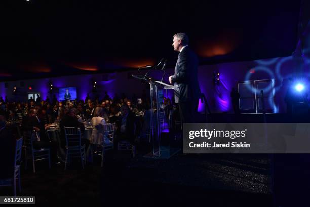 David Westin attends Lincoln Center's 44th Annual Real Estate and Construction Council Gala at Damrosch Park, Lincoln Center on May 10, 2017 in New...