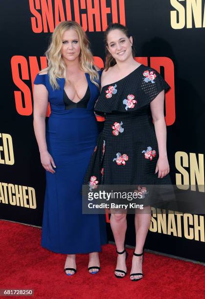 Actress/comedian Amy Schumer andher sister producer/writer Kim Caramele attend premiere of 20th Century Fox's' 'Snatched' at Regency Village Theatre...