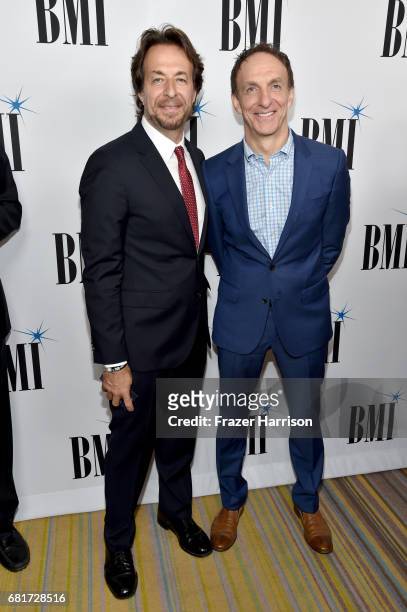 Composers Jeff Danna and Mychael Danna at the 2017 Broadcast Music, Inc Film, TV & Visual Media Awards at the Beverly Wilshire Hotel on May 10, 2017...