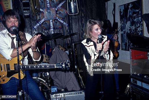 Glen Campbell and Tanya Tucker circa 1981 in New York City.