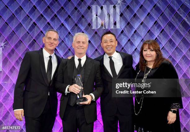 President & CEO Mike O'Neill, honoree Blake Neely, Assistant Vice President of Film, TV & Visual Media Relations Ray Yee and BMI VP Film, TV & Visual...