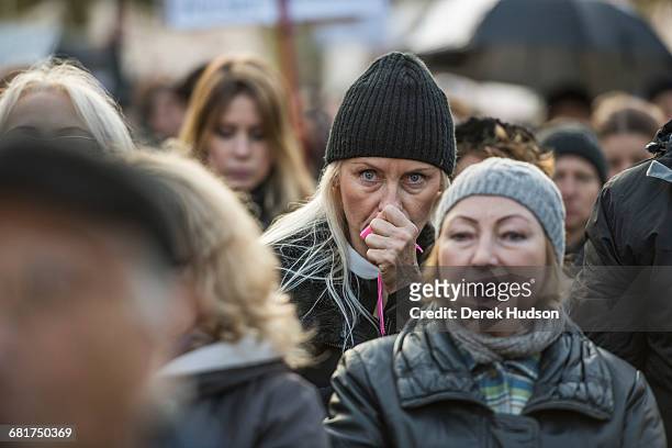 October 24th 2016: Women and men gathered to demonstrate before the parliament building in Warsaw against a proposed law to render illegal the right...