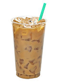 Iced coffee or caffe latte