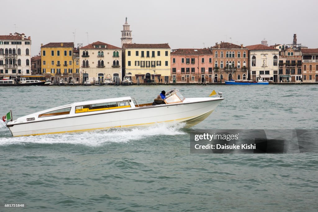 A Water Taxi in Venice