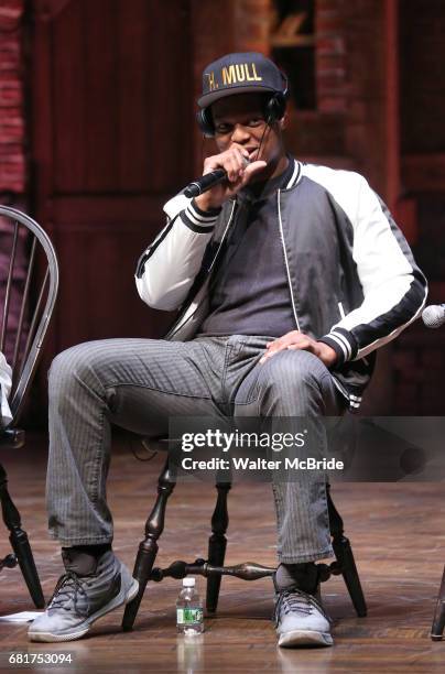 Quinton Johnson from the 'Hamilton' cast during a Q & A before The Rockefeller Foundation and The Gilder Lehrman Institute of American History...