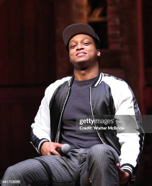 Quinton Johnson from the 'Hamilton' cast during a Q & A before The Rockefeller Foundation and The Gilder Lehrman Institute of American History...