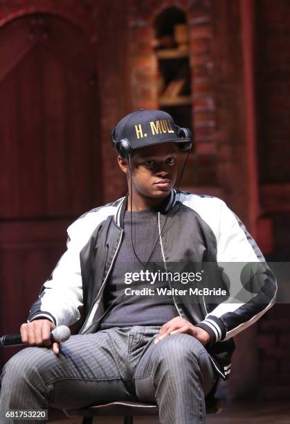 Quinton Johnson from the 'Hamilton' cast during a Q & A before The Rockefeller Foundation and The Gilder Lehrman Institute of American History...