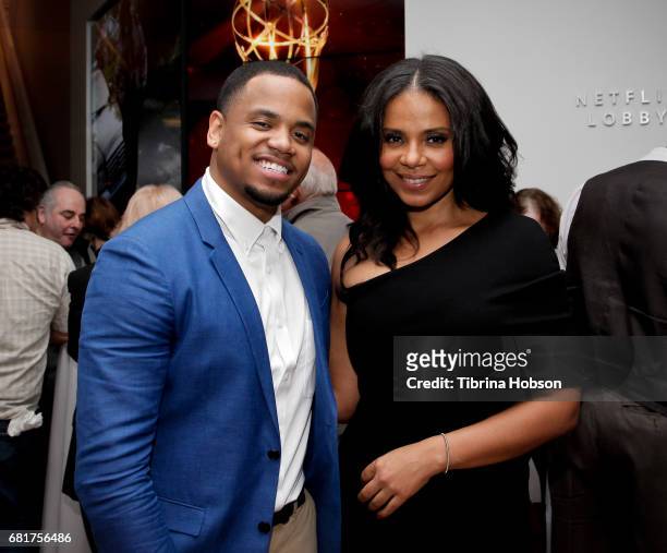 Tristan Mack Wilds and Sanaa Lathan attend Fox's 'Shots Fired' FYC event after party on May 10, 2017 in North Hollywood, California.