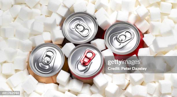 sugar rush fizzy drinks - soft drink can stock pictures, royalty-free photos & images