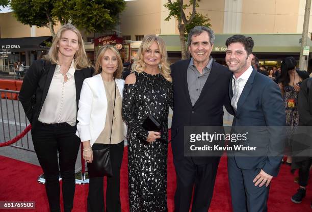 Emma Watts, President of Production, 20th Century Fox, Stacey Snider, Chairman/CEO, 20th Century Fox, actress Goldie Hawn, producer Peter Chernin and...