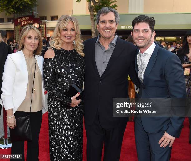 Stacey Snider, Chairman/CEO, 20th Century Fox, actress Goldie Hawn, producer Peter Chernin and director Jonathan Levine arrive at the premiere of...