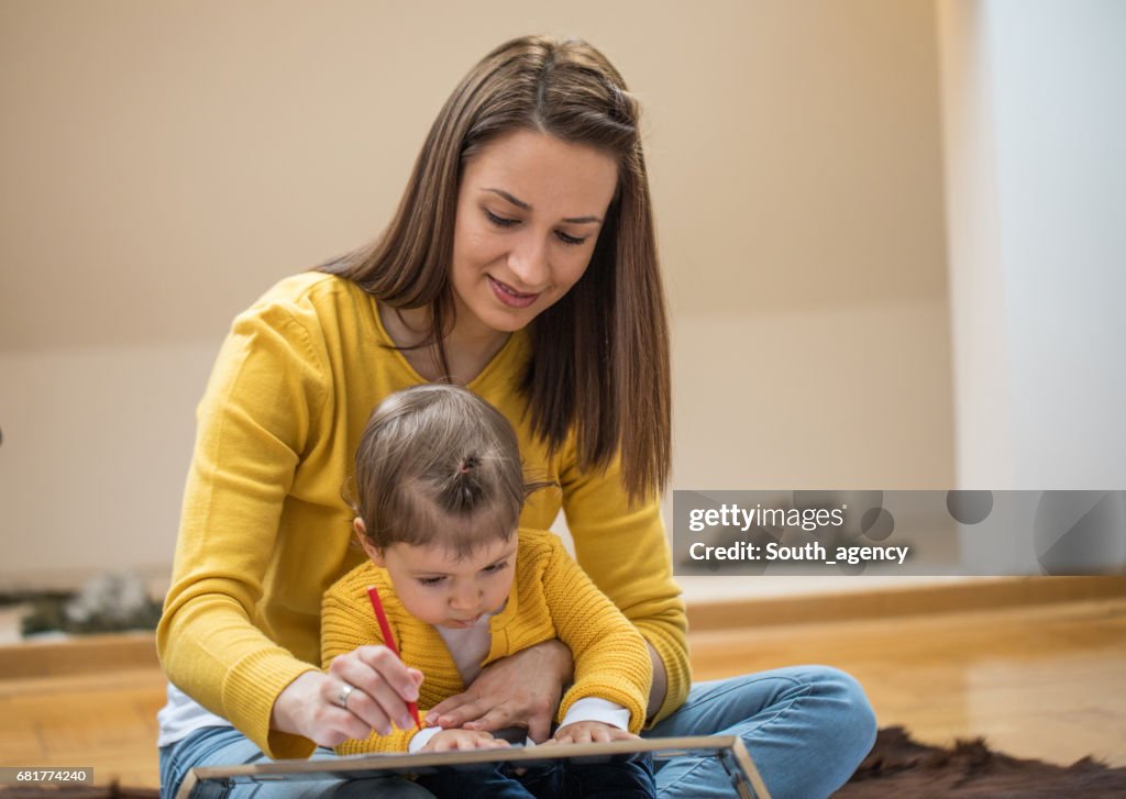 Happy family drawing