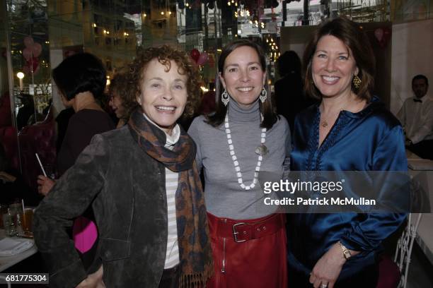 Marilyn Berger, Sarah Rosenthal and Sherry Weston attend Linda Janklow and Lisa Plepler Host Valentines Lunch for ARTSCONNECTION at Sweetiepie on...