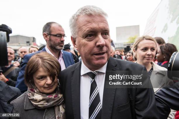 Labour's National Elections and Campaign Coordinator, Ian Lavery, is surrounded by members of the media as he asked questions about Jeremy Corbyn's...