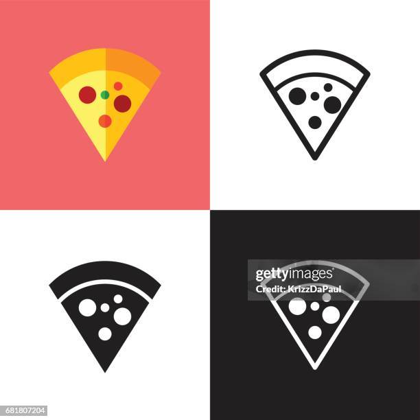 pizza - mozzarella stock illustrations